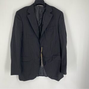 Canali Men’s Pin Stripe Black Suit Jacket size 40L